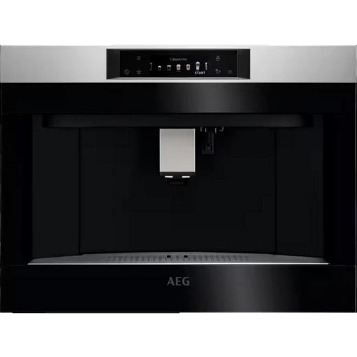 AEG Einbau-Kaffeevollautomat, Latte-Macchiato und Cappuccino-Funktion