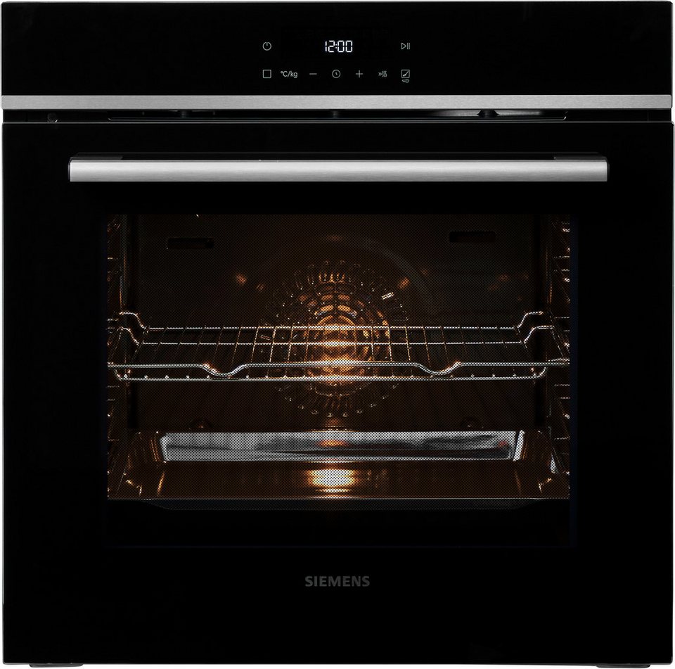 SIEMENS Pyrolyse Backofen iQ300 HB572ABS3, mit Teleskopauszug nachrüstbar, Pyrol