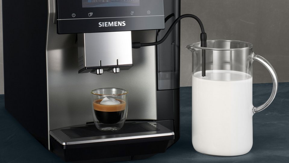 SIEMENS Kaffeevollautomat EQ700 classic TP715D01, Cold Brew, intuitives 5" TFT-D