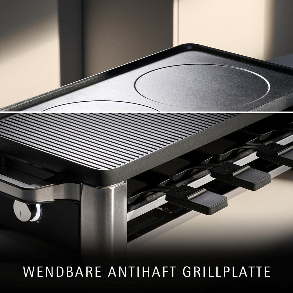 WMF Raclette LONO, inkl. Parkebene für unbenutze Pfännchen, 8 Raclettepfännchen,