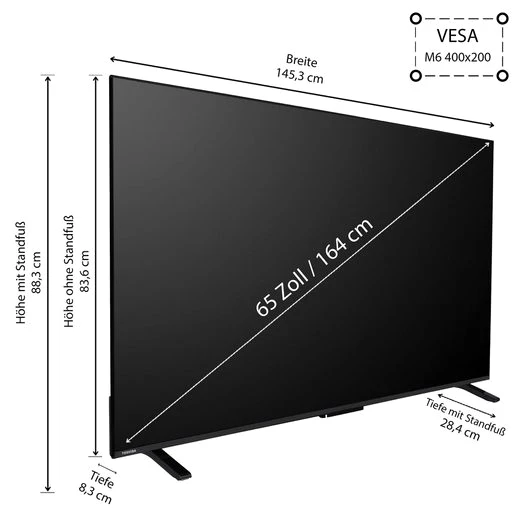Toshiba 65QV2363DAW QLED-Fernseher