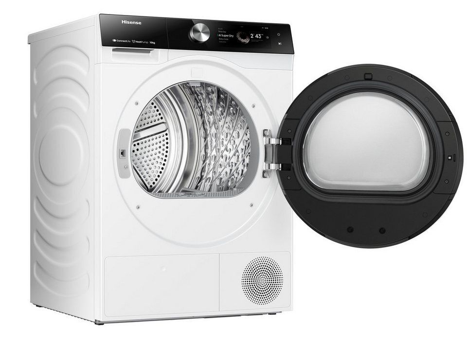 Hisense Wärmepumpentrockner DH7S107BW, Dynamisches TFT-Touch-Display