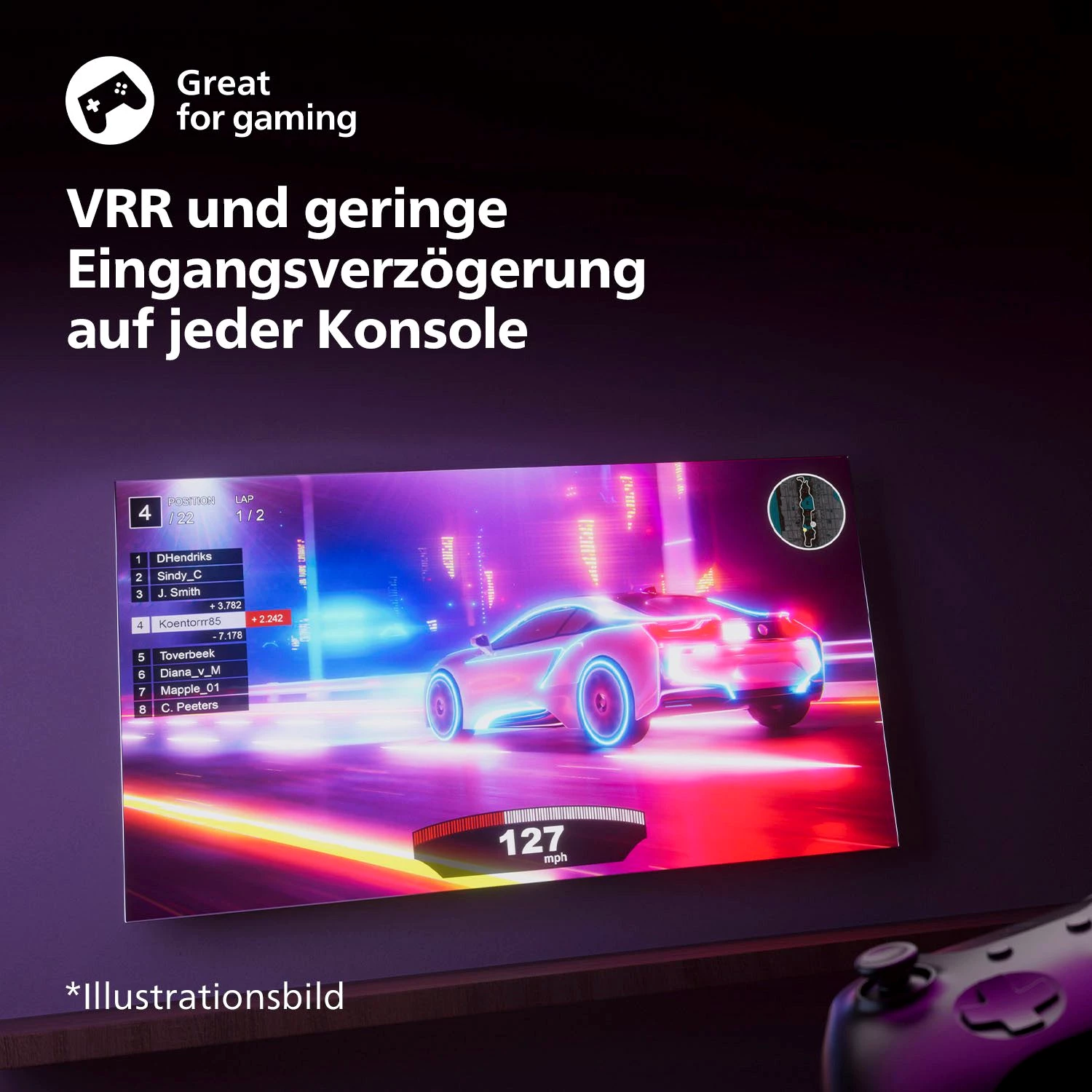 Philips 55PUS7609/12 LED-Fernseher (139 cm/55 Zoll, 4K Ultra HD, Smart-TV)