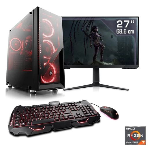 CSL HydroX V28323 Gaming-PC-Komplettsystem (27&quot;, AMD Ryzen 7 5700G, 32 GB RAM, 1000 GB SSD)
