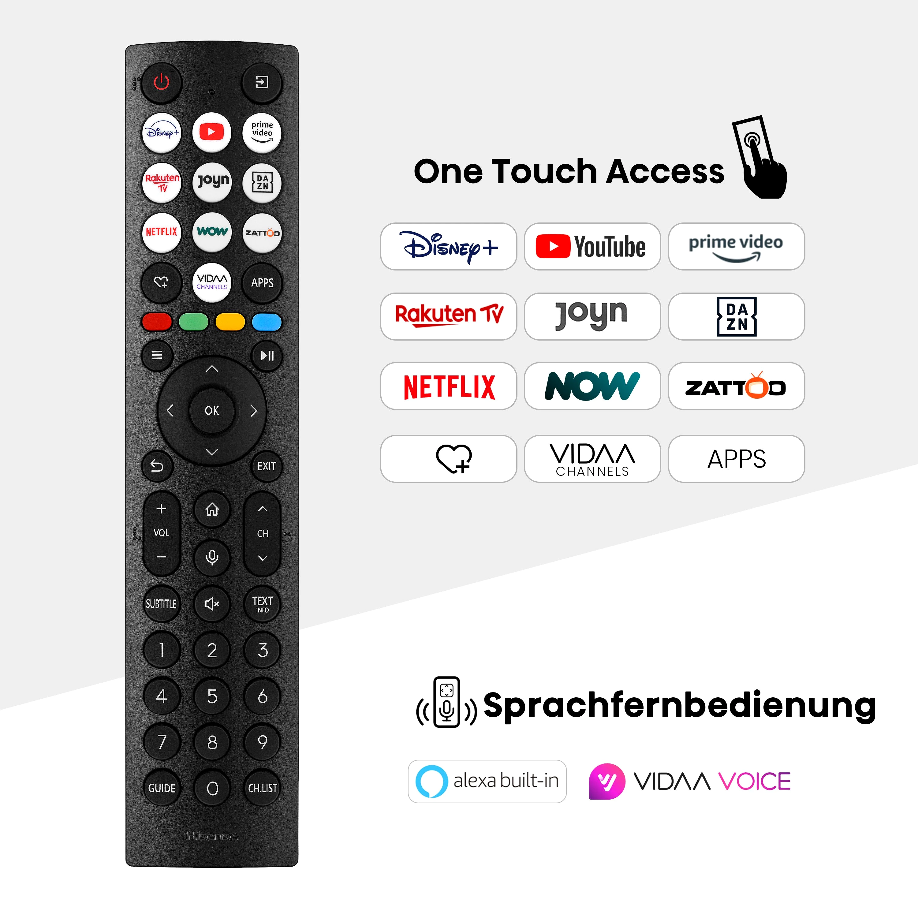 Hisense 75E77NQ QLED-Fernseher (189 cm/75 Zoll, 4K Ultra HD, Smart-TV, 4K UHD, QLED)