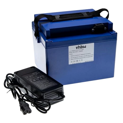vhbw für Elektrorollstuhl (20 Ah, 60 V, Li-Ion) Elektromobil-Akku Li-Ion 20000 mAh