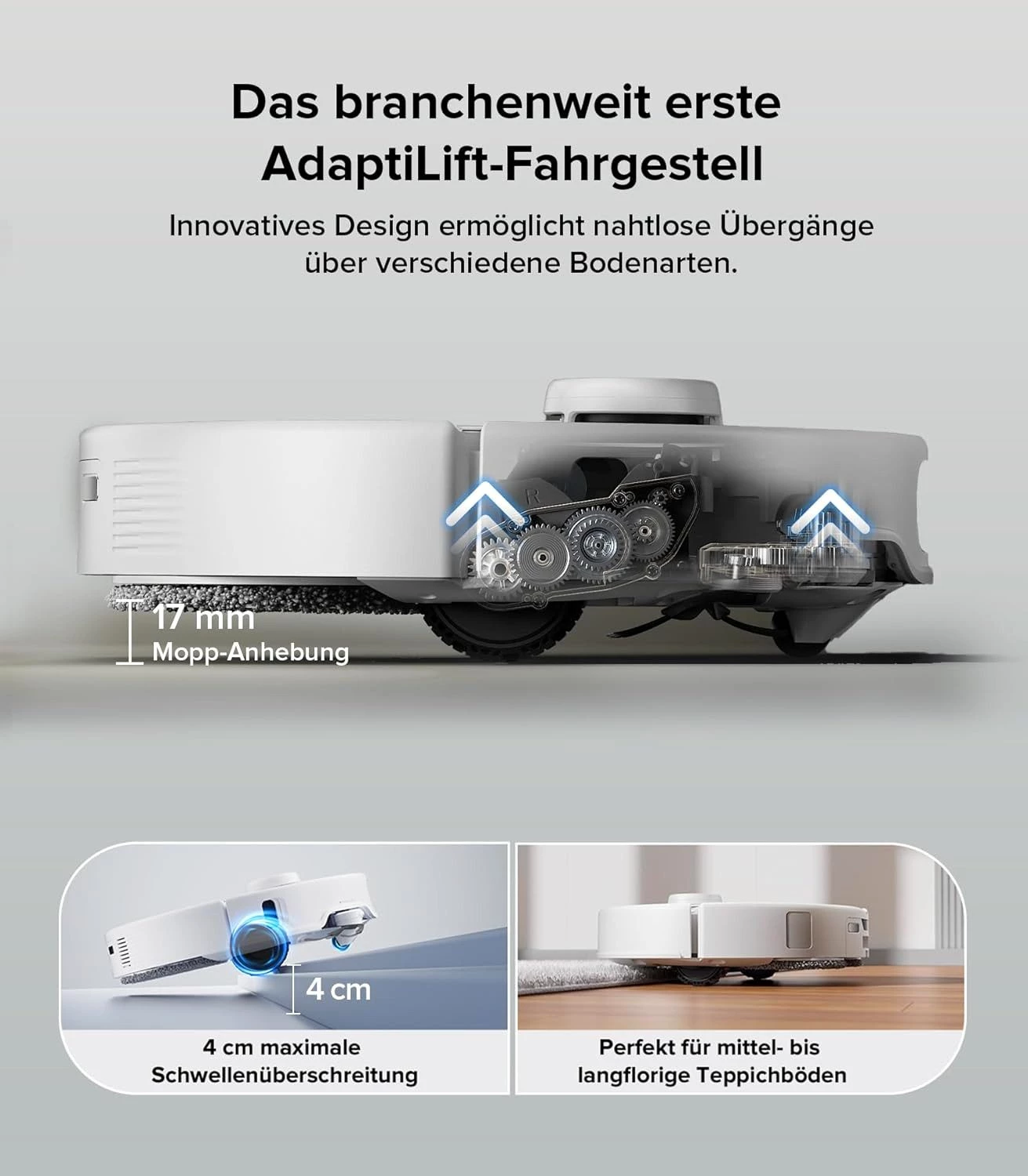 ROBOROCK Saugroboter Qrevo Edge mit Wischfunktion, 18500Pa