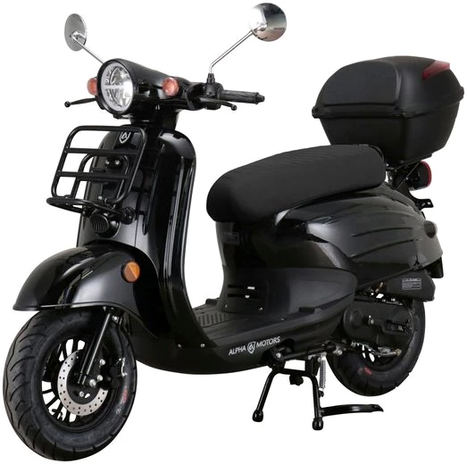 Alpha Motors Motorroller Adria, 50 ccm, 45 km/h, Euro 5, (Set, mit Topcase), mit Lenkerschloss