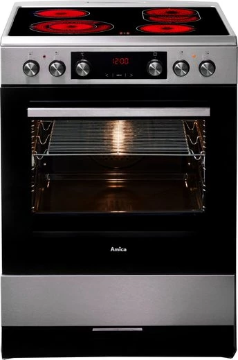 Amica Elektro-Standherd SHCX 913 100 E, mit 1-fach-Teleskopauszug, Steam Clean