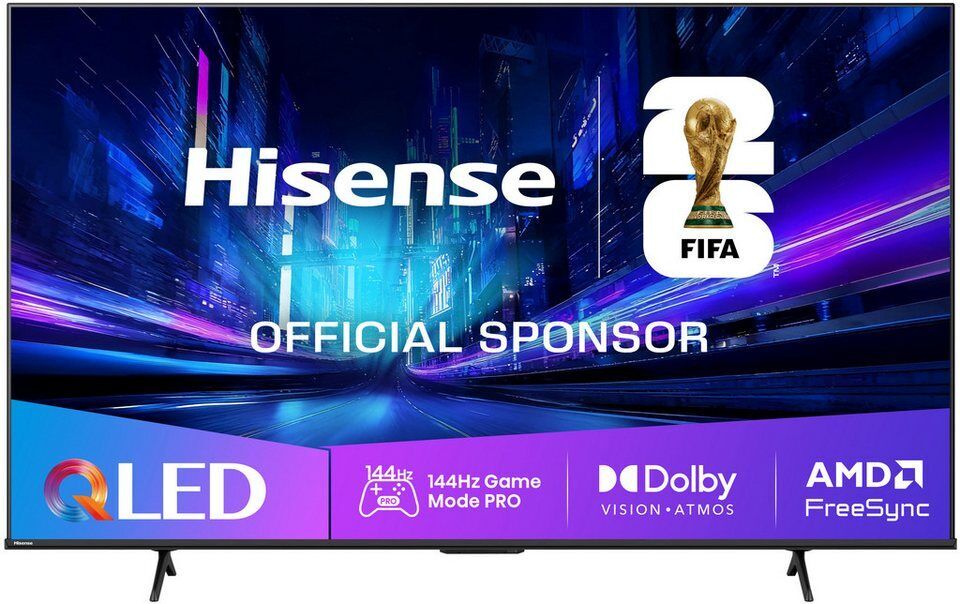 Hisense 55E77Q PRO QLED-Fernseher (139 cm/55 Zoll, 4K Ultra HD, Smart-TV, 4K UHD