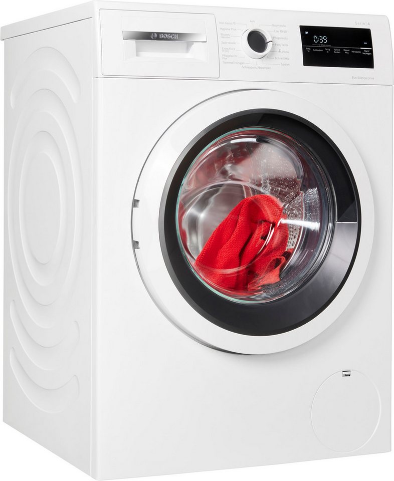 BOSCH Waschmaschine Serie 4 WAN28225, 8 kg, 1400 U/min, Knitter-Programm Iron As