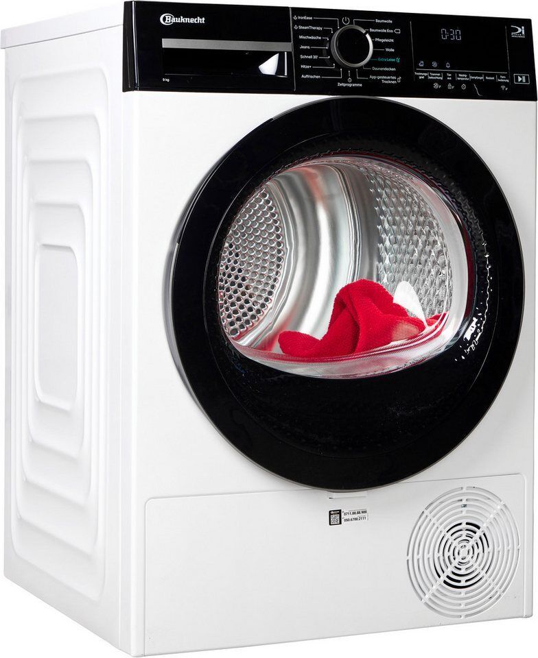 BAUKNECHT Wärmepumpentrockner BT 95C WBS, IronEase - Bügelfrei auf Knopfdruck, S