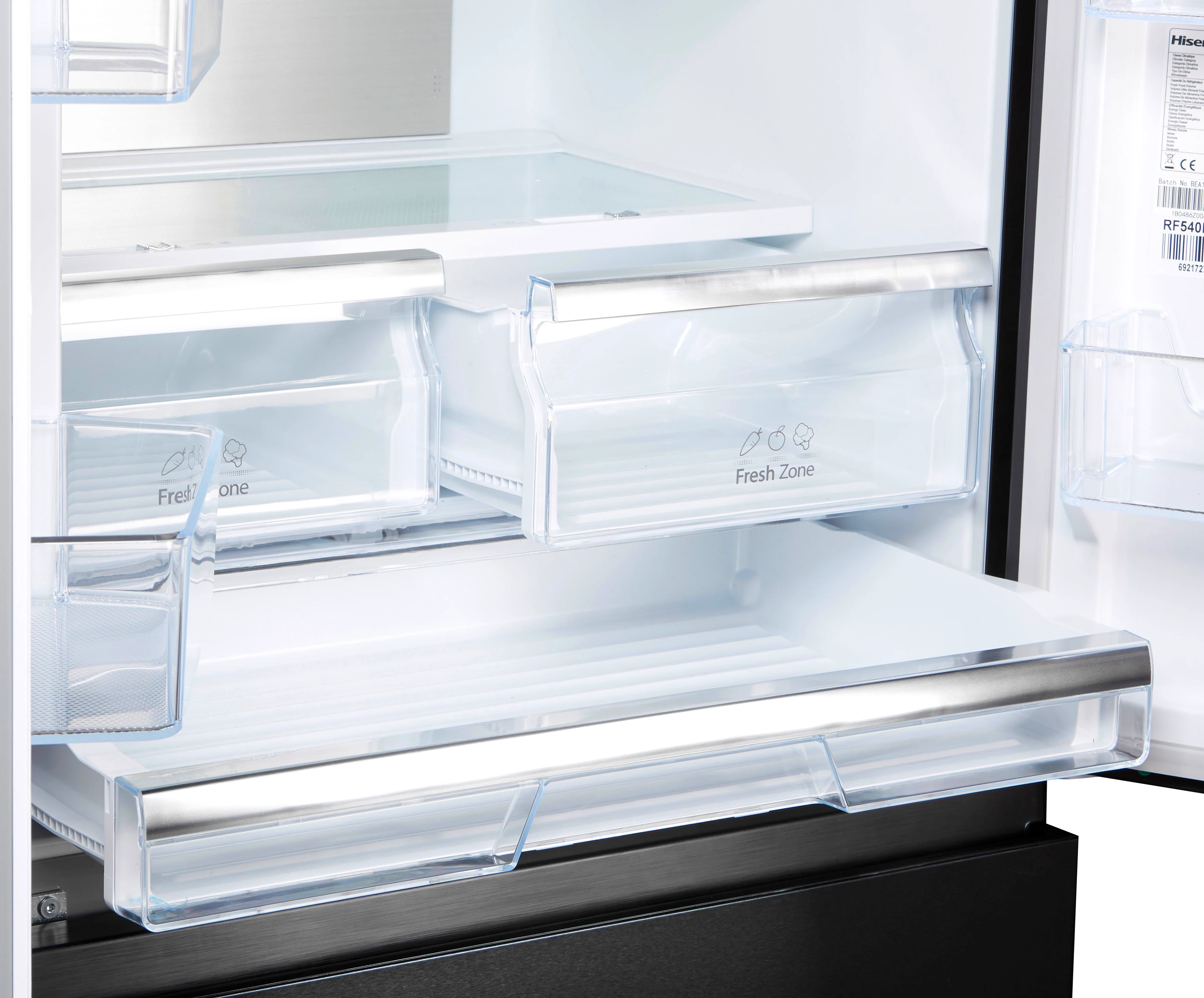 Hisense French Door RF540 RF540N4SBF2, 181,7 cm hoch, 79,4 cm breit