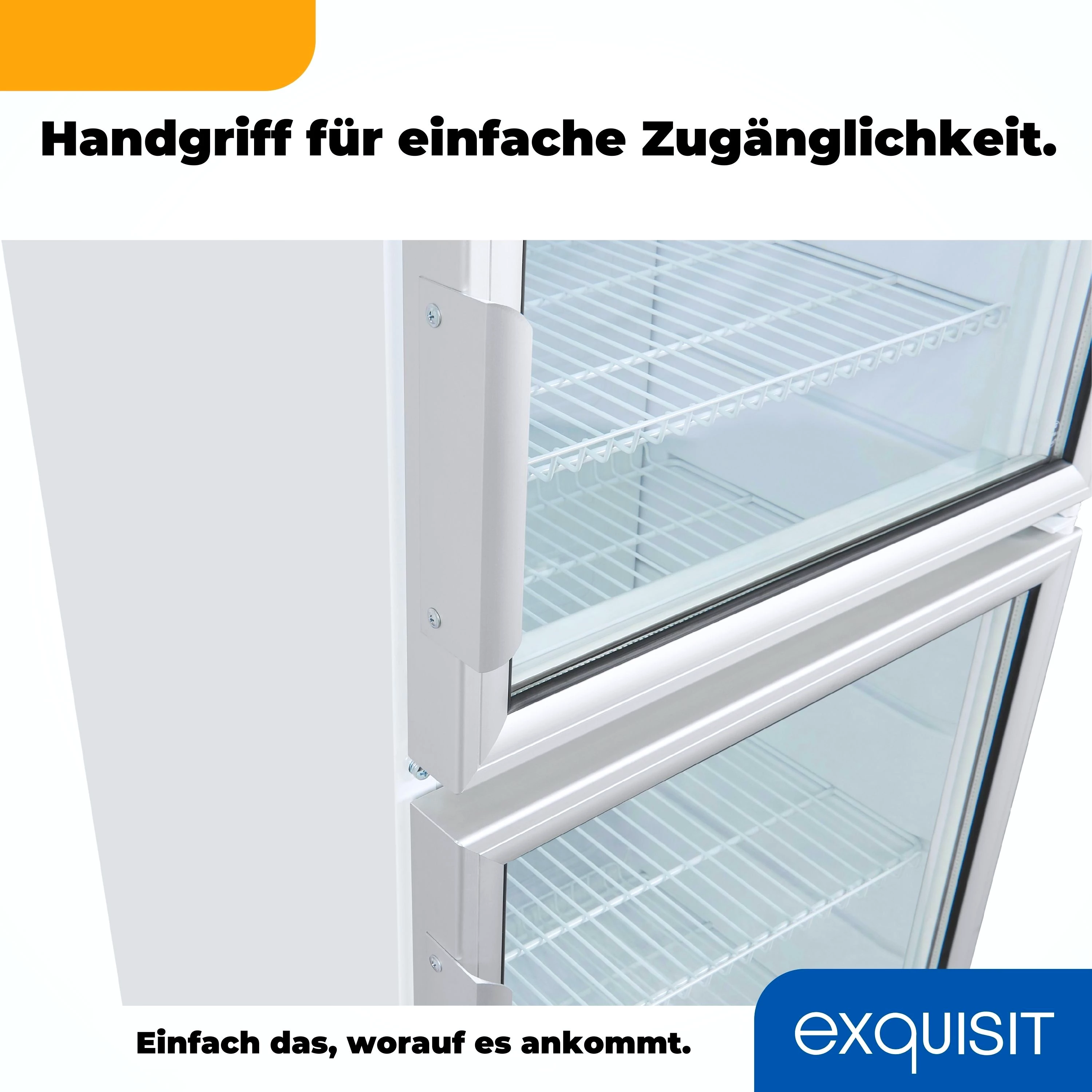 exquisit Getränkekühlschrank GKS350-2-GT-280D weiss, 173 cm hoch, 60 cm breit, 320 L Volumen