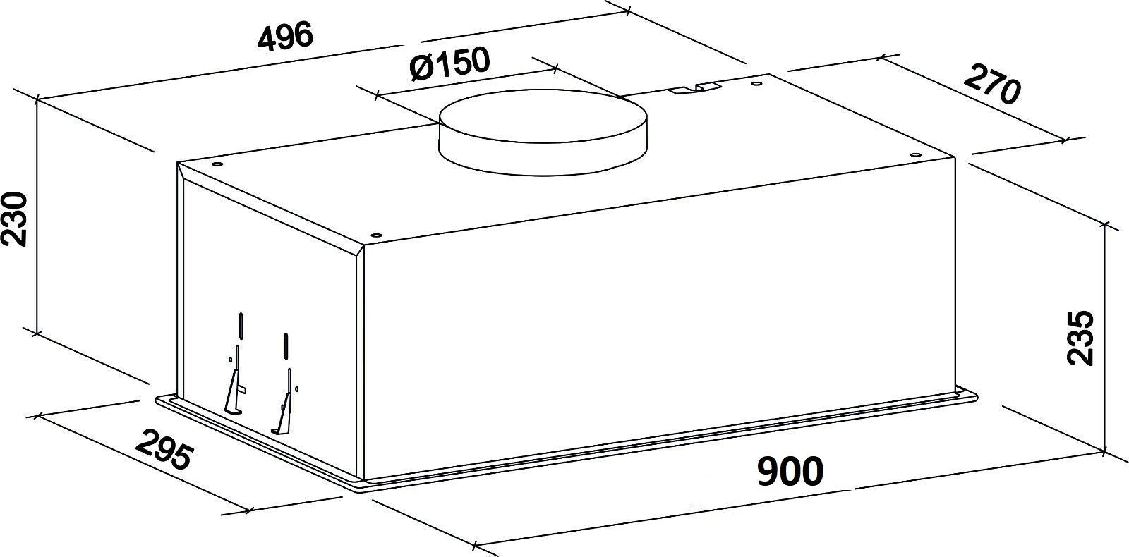 GURARI Deckenhaube GCH E 217 BL 90 Prime/ GCH E 217 BL 90 Prime, Dunstabzugshaube 90 cm