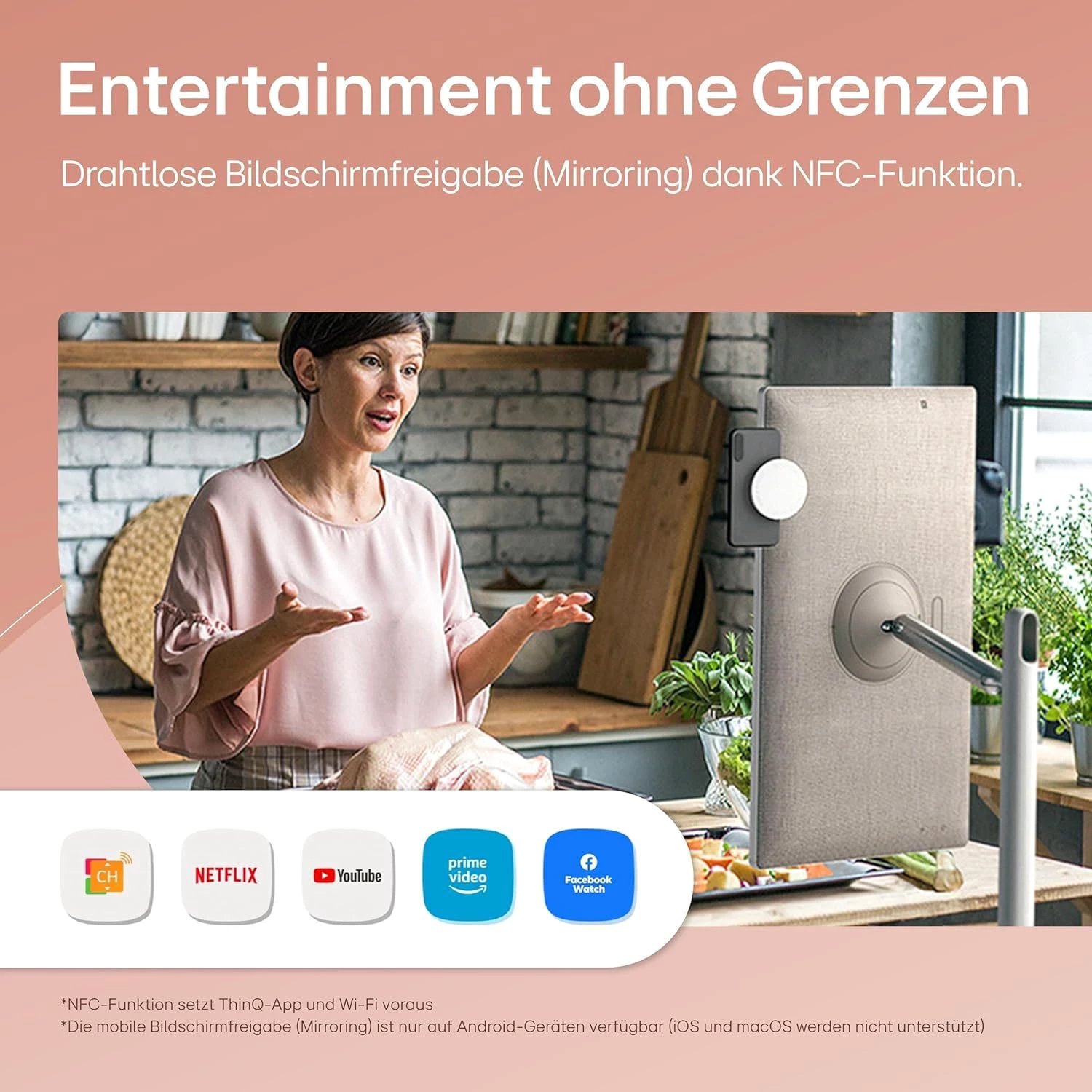 LG 27ART10AKPL LED-Fernseher , Dreh- & Neigbar, StanbyME)