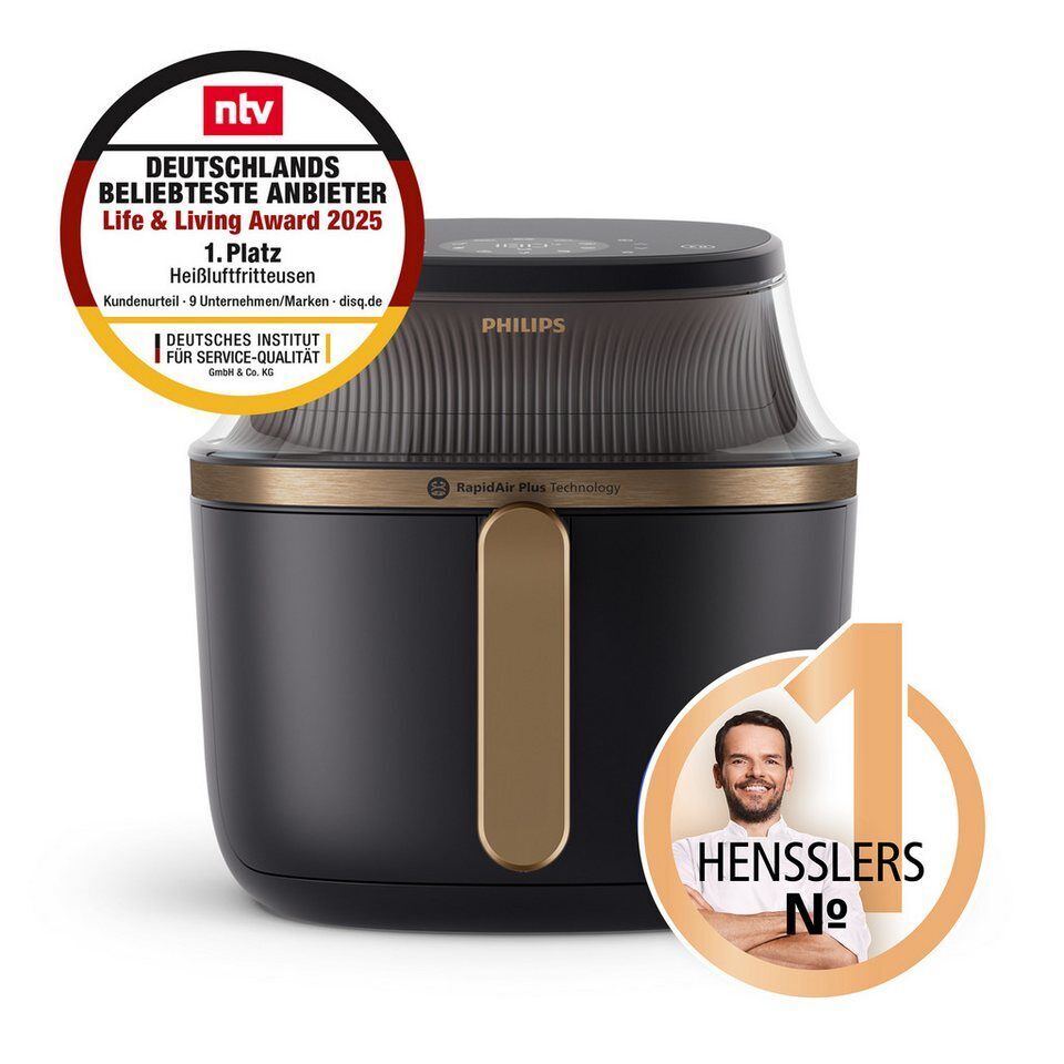 Philips Heißluftfritteuse Airfryer 3000 NA342/00, mit 7.2L, Sichtfenster, 2000 W