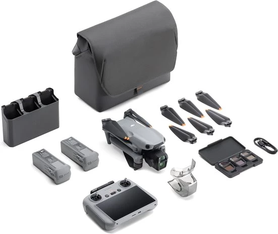 DJI Air 3S Fly More Combo  Drohne (4K Ultra HD, DJI RC 2 Fernsteuerung, 3 Akkus