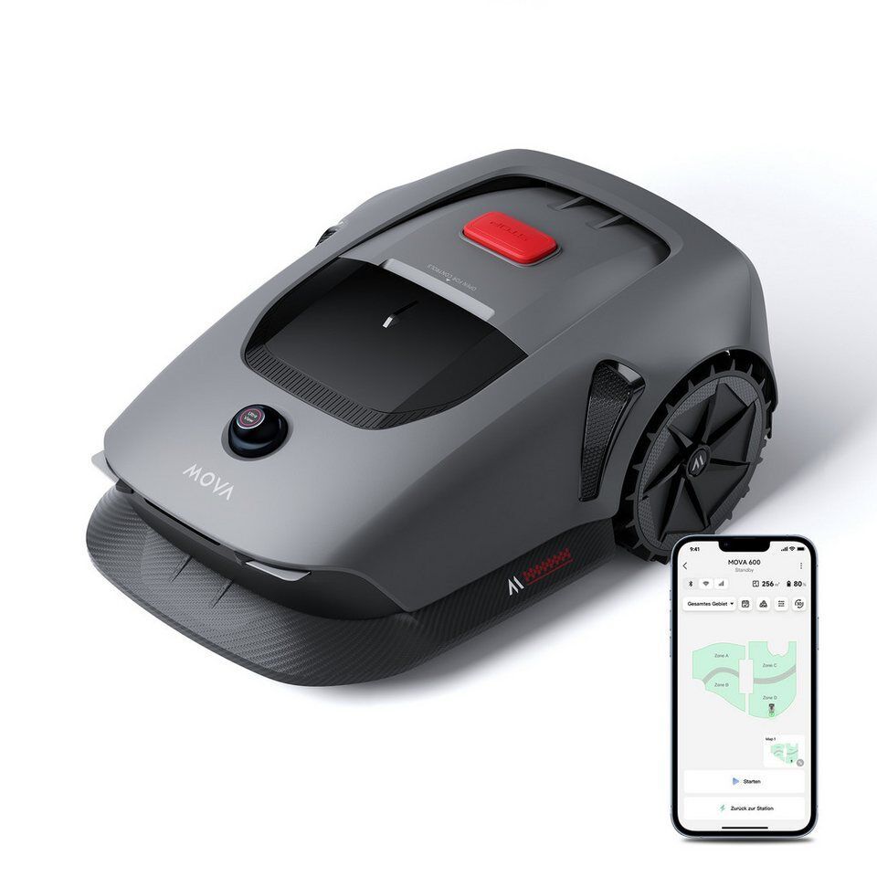 Mova Rasenmähroboter »MOVA 600 Kit« inkl. 5.Ah Zusatz-Akku & Ersatzklingen, bis