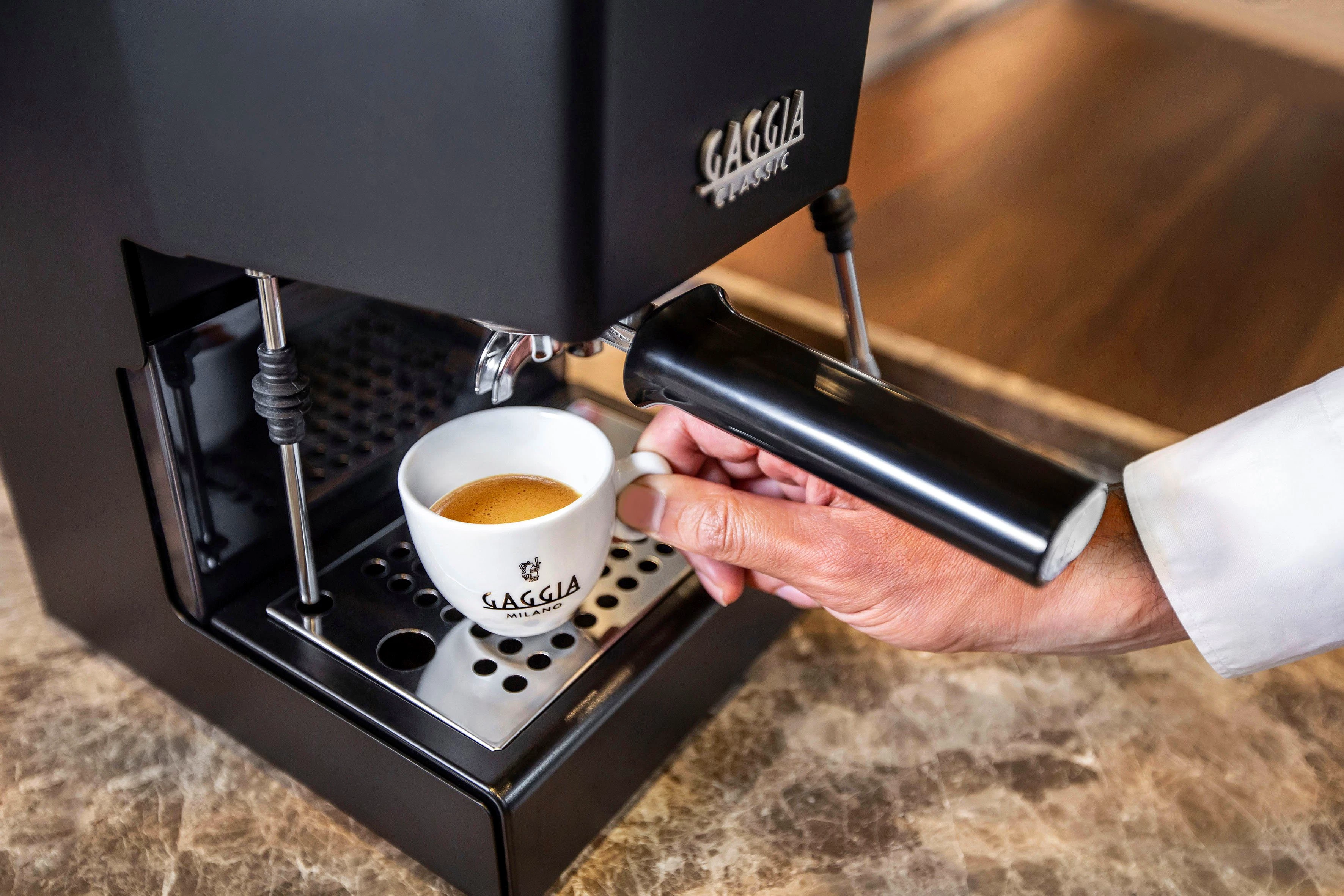 Gaggia Espressomaschine Classic Evo Thunder Black, Siebträger