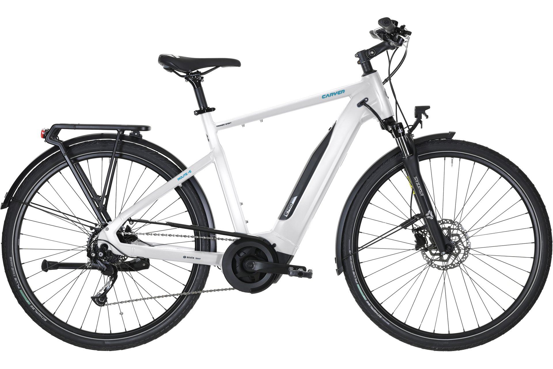 Carver Route E.410 - 500 Wh - 28 Zoll - Diamant - 2026 Weiß