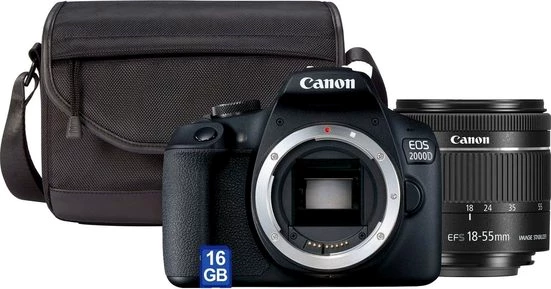 Canon EOS 2000D Kit Spiegelreflexkamera , inkl. EF-S 18-55 IS II Objektiv)