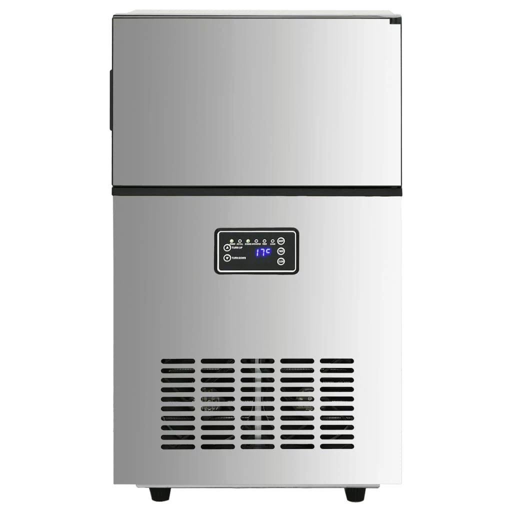 vidaXL Eiswürfelmaschine Eiswürfelmaschine 420 W Silbern 45 kg 24 h
