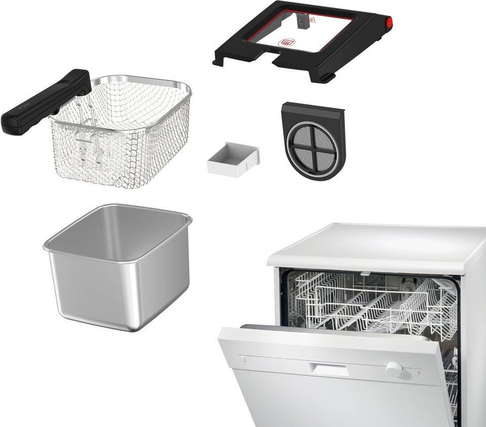Tefal Fritteuse FR600D Clear Duo, 2000 W, aktives Filtersystem, Thermostat, Time