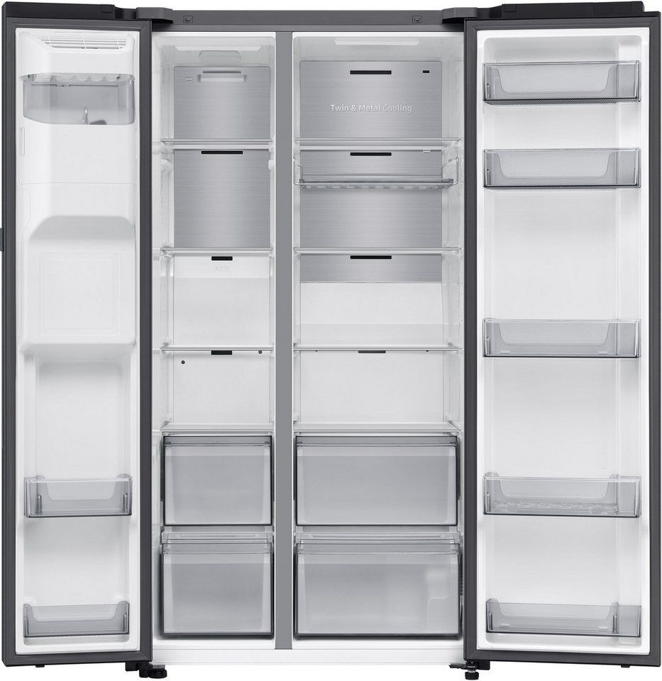 Samsung Side-by-Side RS80F RS80F66KCFEF, 178 cm hoch, 91,2 cm breit