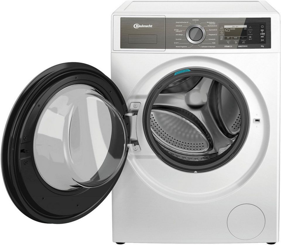 BAUKNECHT Waschmaschine B7X 89E SILENCE DE, 8 kg, 1400 U/min