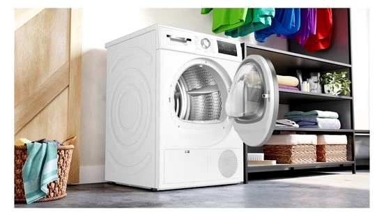 BOSCH Kondenstrockner Serie 4 WTN852H3 - Serie 4 Kondenstrockner Express, weiß
