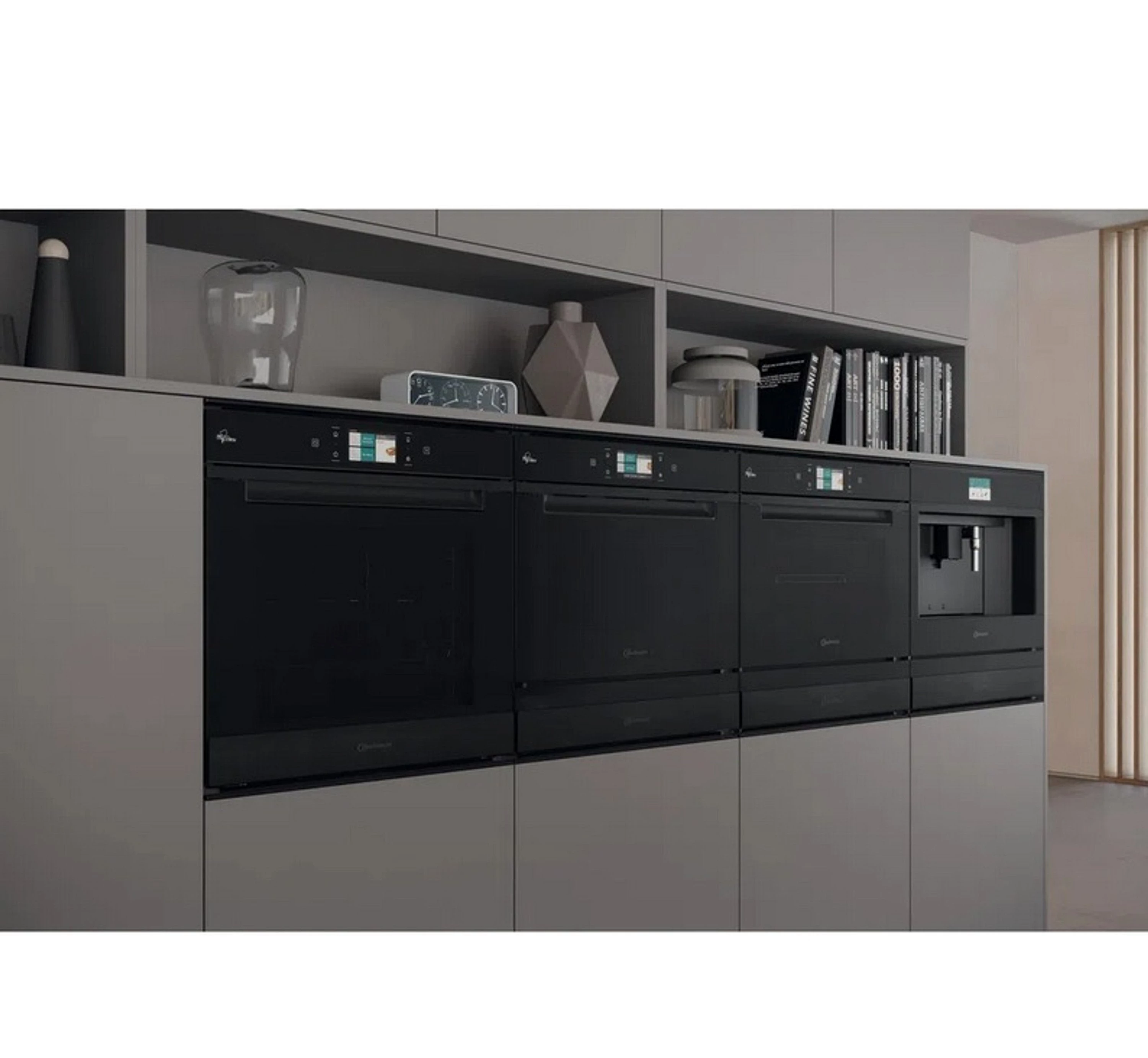 BAUKNECHT Einbau-Kaffeevollautomat, Cappuccino-Funktion, Dampf und Heißwasserfunktion
