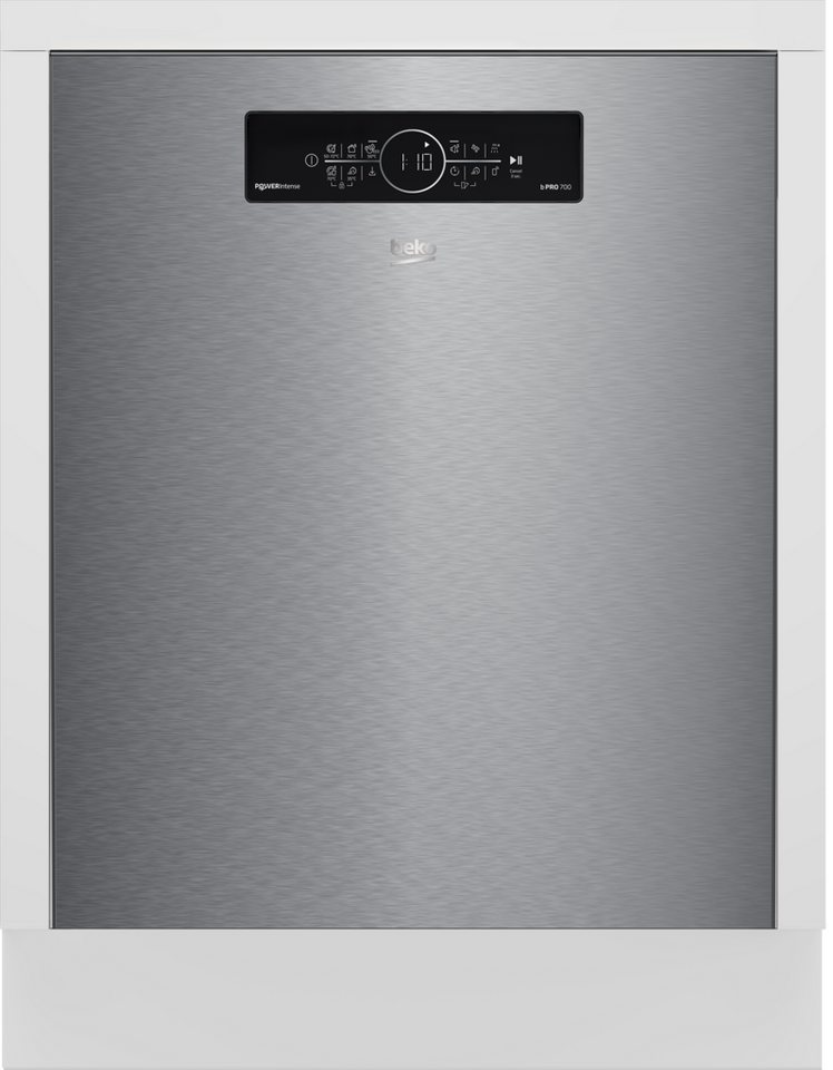 BEKO Unterbaugeschirrspüler BDDN36561XP, 8,9 l, 15 Maßgedecke