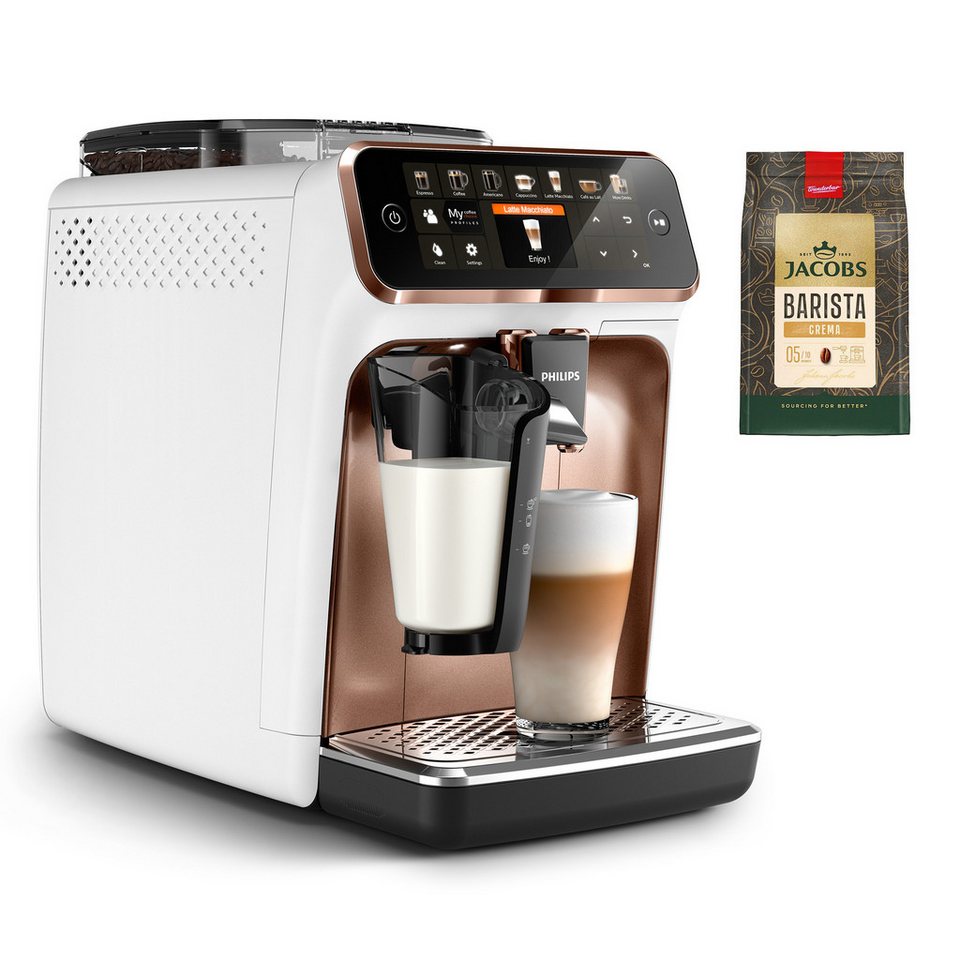 Philips Kaffeevollautomat 5400 Series EP5443/70 LatteGo, 12 Kaffeespezialitäten