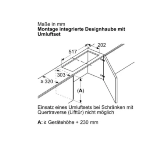 SIEMENS Montagezubehör Dunstabzugshaube LZ11ITD11 Long Life Umluftset (1 St)