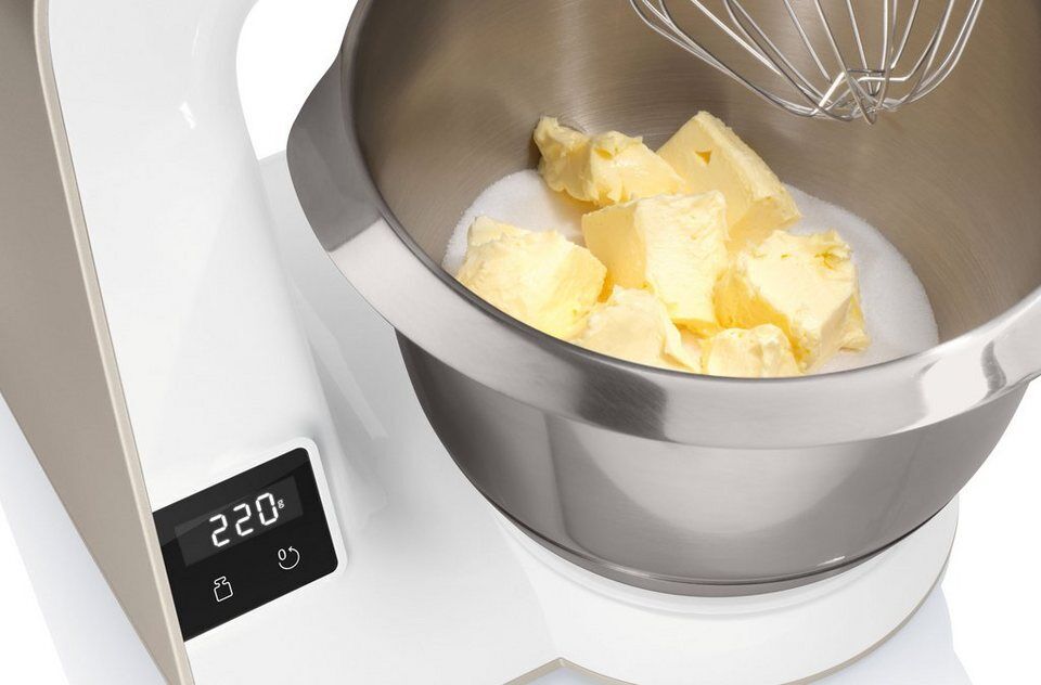 BOSCH Küchenmaschine Serie 4 MUM5XW20, integr. Waage, Durchlaufschnitzler, weiß/