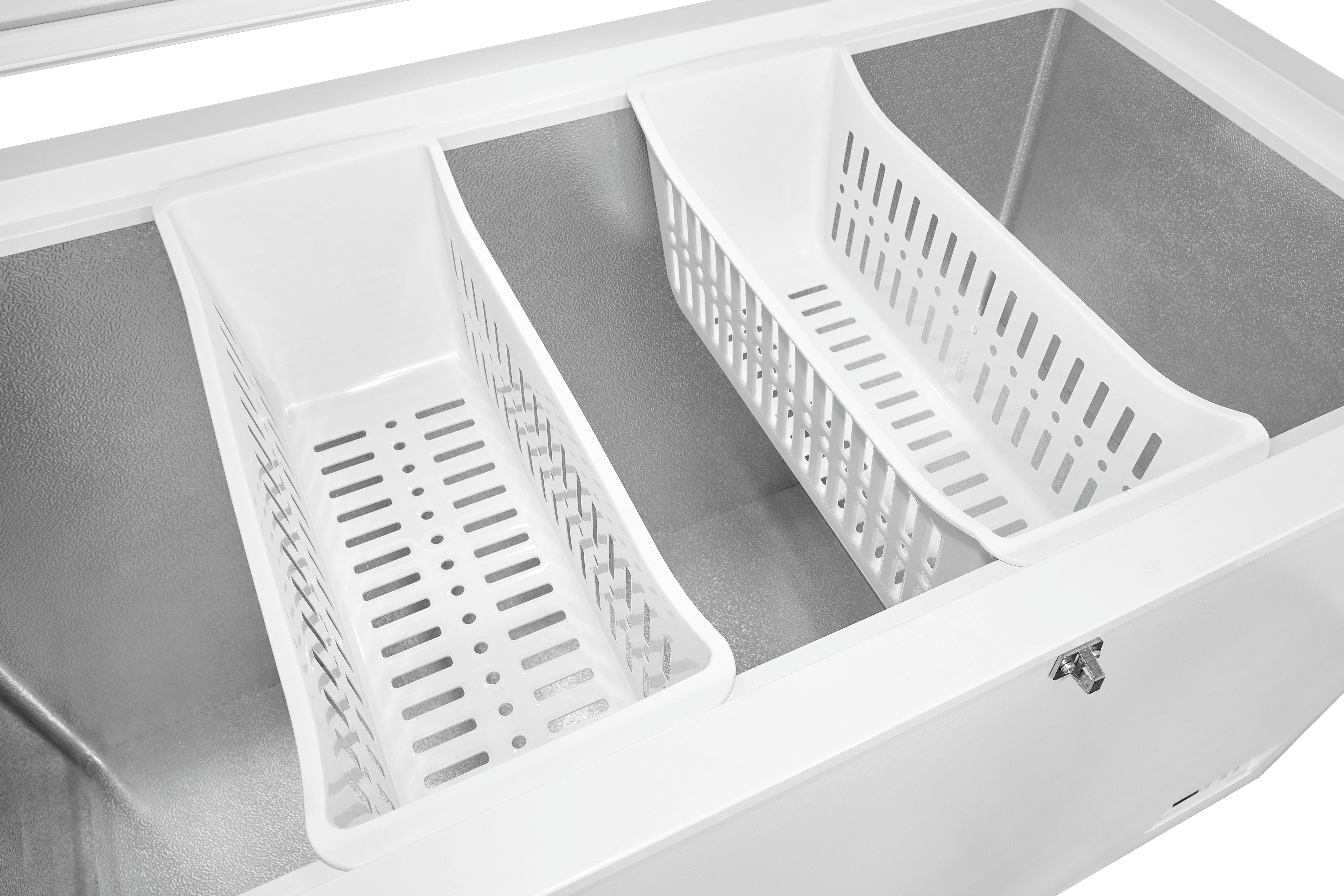 exquisit Gefriertruhe GT400-HE-041E weiss, 130 cm breit, 371 l, mit Türschloss