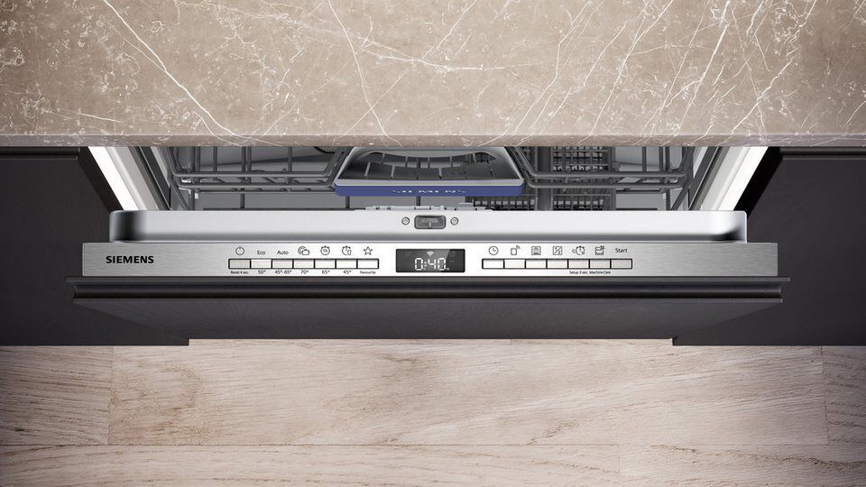 SIEMENS vollintegrierbarer Geschirrspüler iQ300 SN63EX04TE, 13 Maßgedecke, Autom