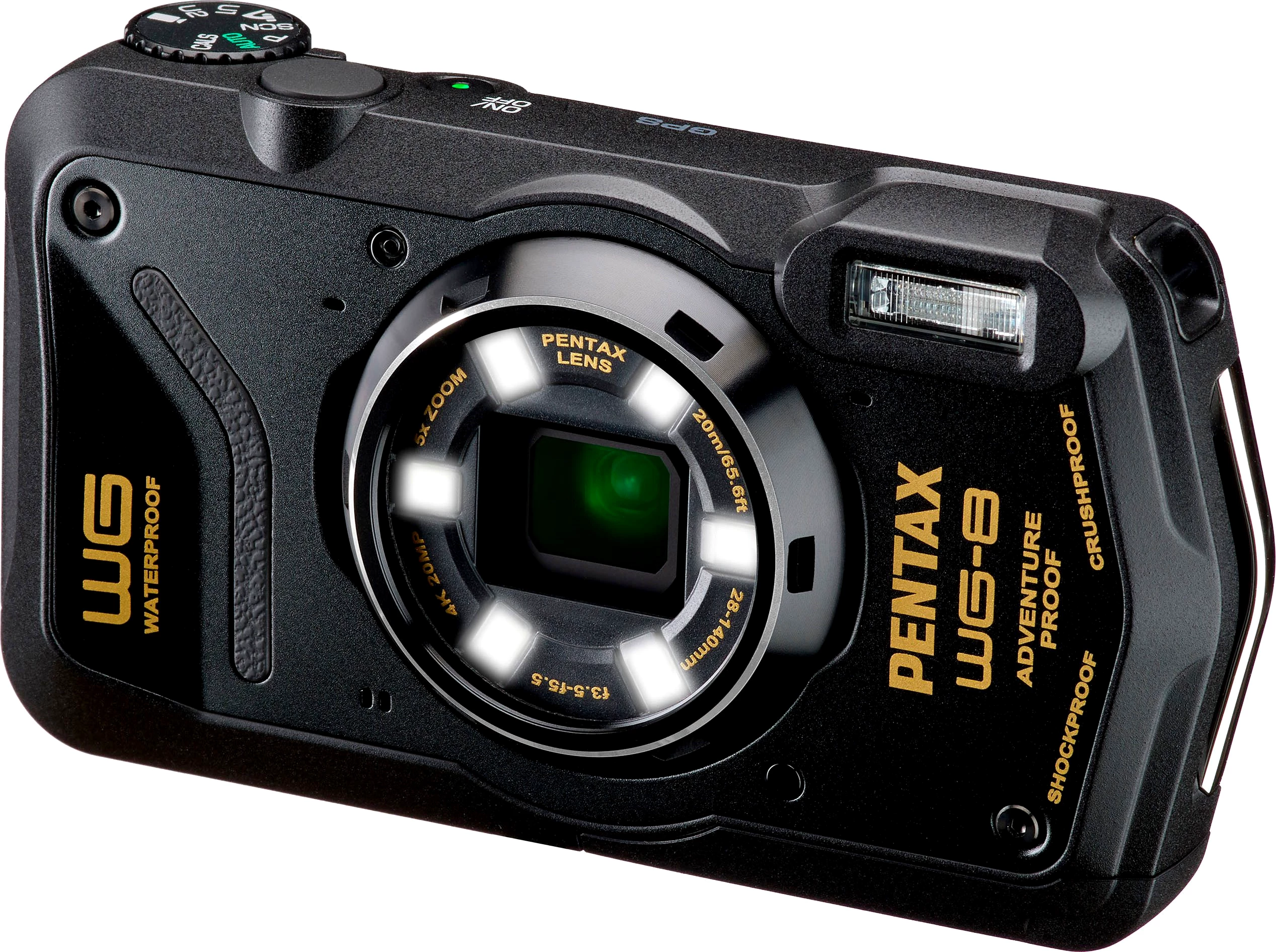 PENTAX Premium WG-8 Kompaktkamera (20 MP, 5x opt. Zoom)