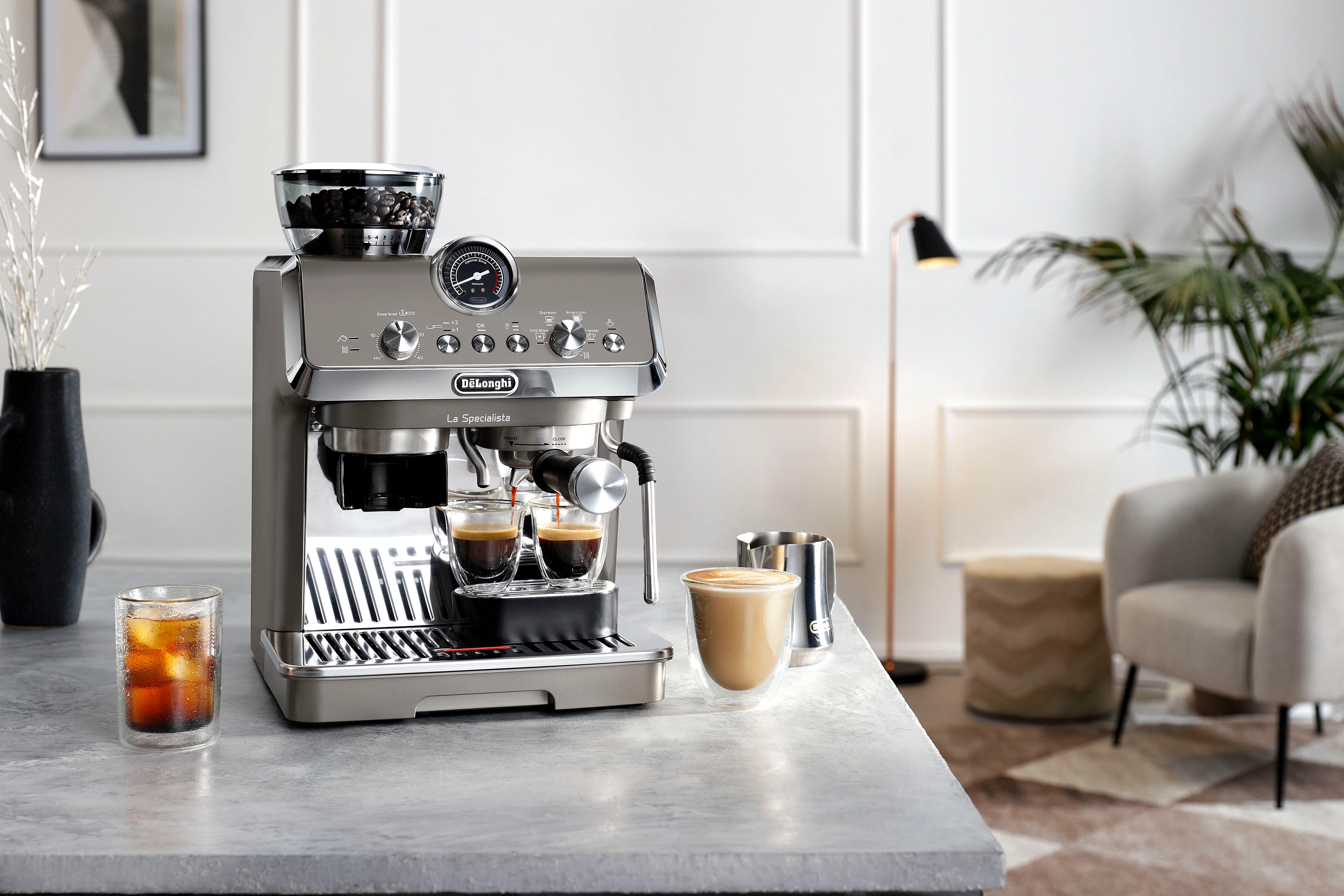 De'Longhi Espressomaschine LA SPECIALISTA ARTE EVO COLD BREW, Siebträger
