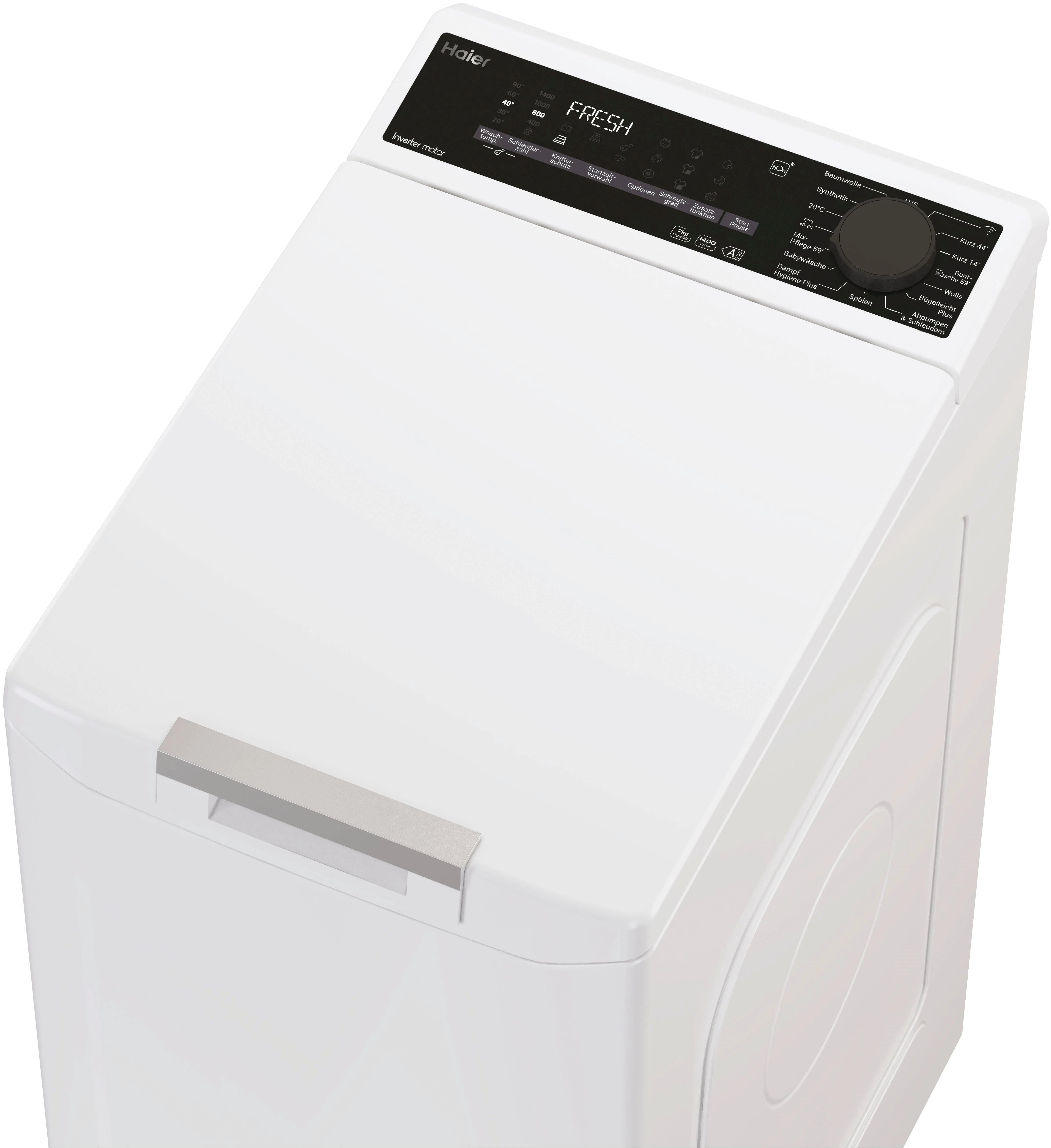 Haier Waschmaschine Toplader THASNQ476TM5-84, 7 kg, 1400 U/min, hOn App