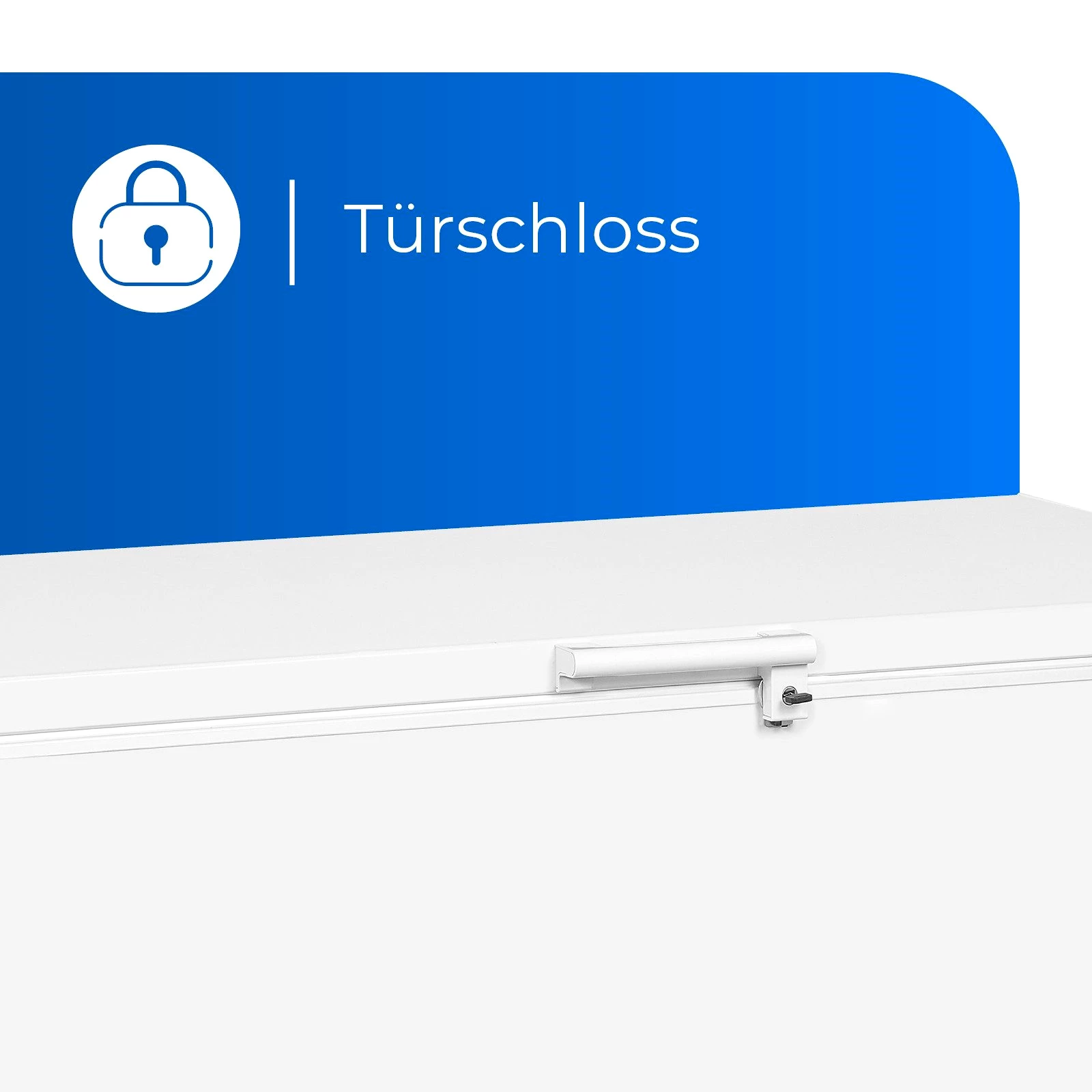 exquisit Gefriertruhe GT400-HE-041E weiss, 130 cm breit, 371 l, mit Türschloss