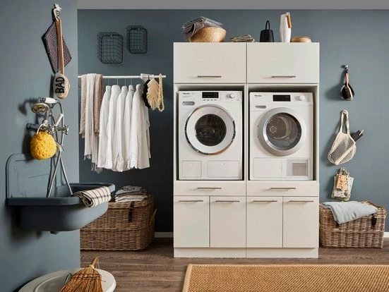 Laundreezy Mehrzweckschrank-Set LAUNDREEZY LDSK3, Breite 135 cm