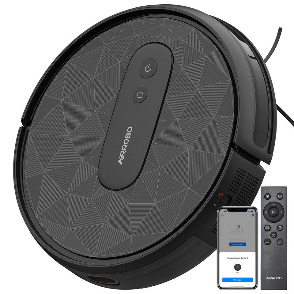 AIRROBO Saugroboter P20, 2800 Pa starke Saugkraft, 4 Reinigungsmodi,120 min Lauf