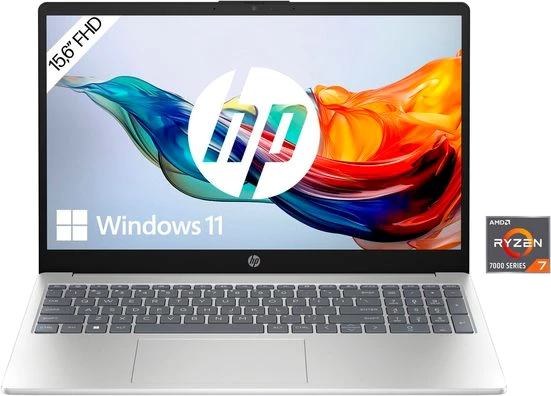HP 15-fc0272ng Notebook (39,6 cm/15,6 Zoll, AMD Ryzen 7 7730U, 1000 GB SSD)
