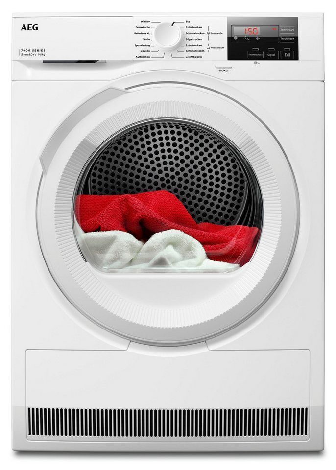 AEG Wärmepumpentrockner 7000 TR7T50580, SensiDry® Wärmepumpentrockner: schonend