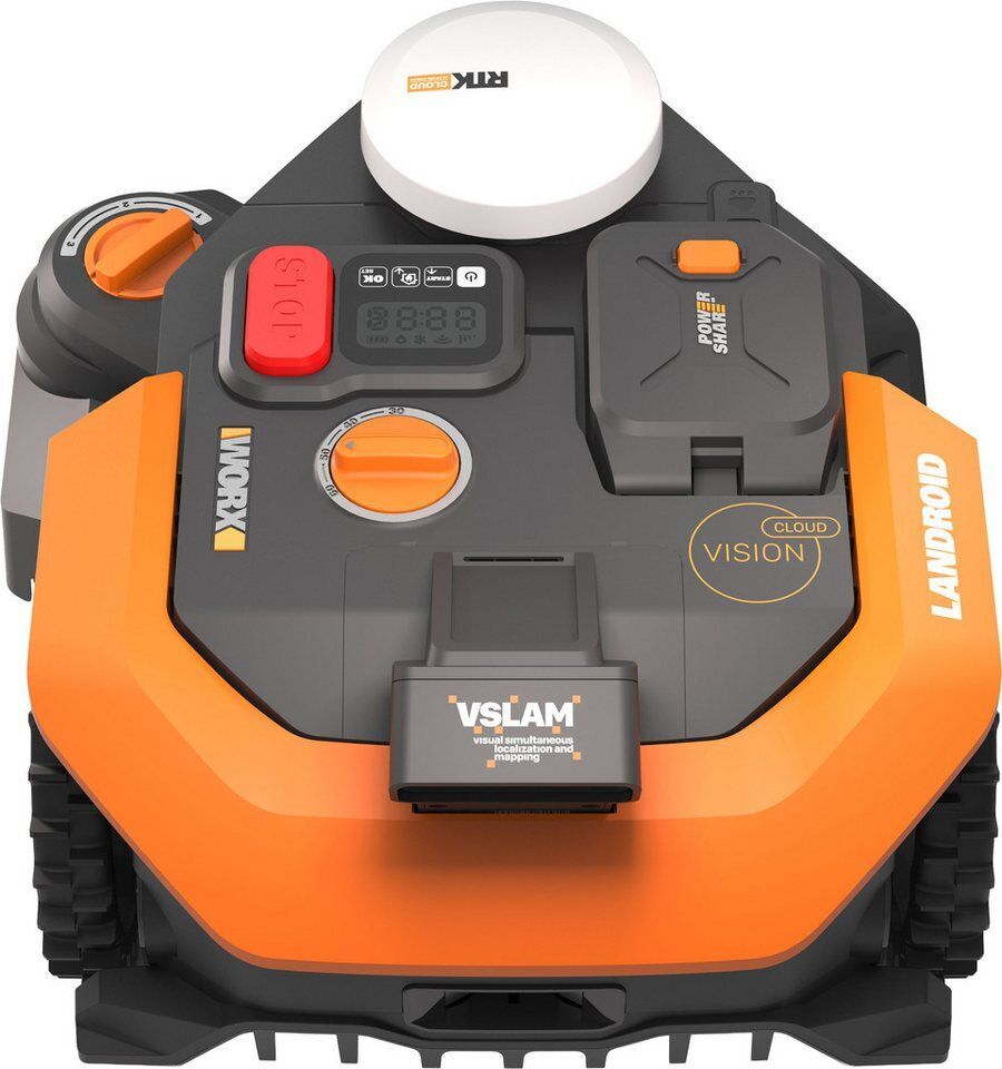 Worx Rasenmähroboter Landroid Vision Cloud WR308E 2WD ohne Begrenzungskabel, Aut