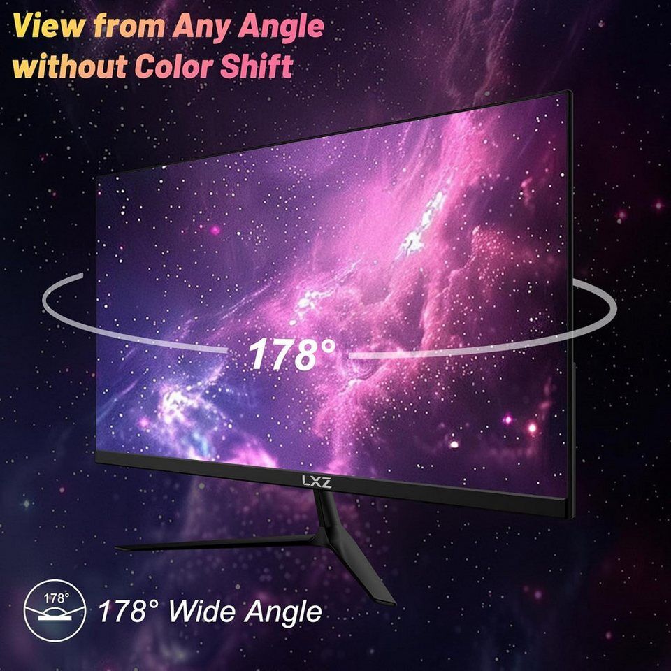 LXZ 24.5 Inch Gaming Monitor 200Hz, FHD 1080p, 1ms, DP/HDMI, Eye Care Gaming-Mon