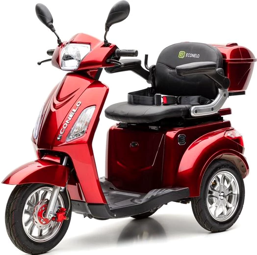 ECONELO Elektromobil Seniorenmobil BILLY, 1000 W, 25 km/h, (mit Topcase)