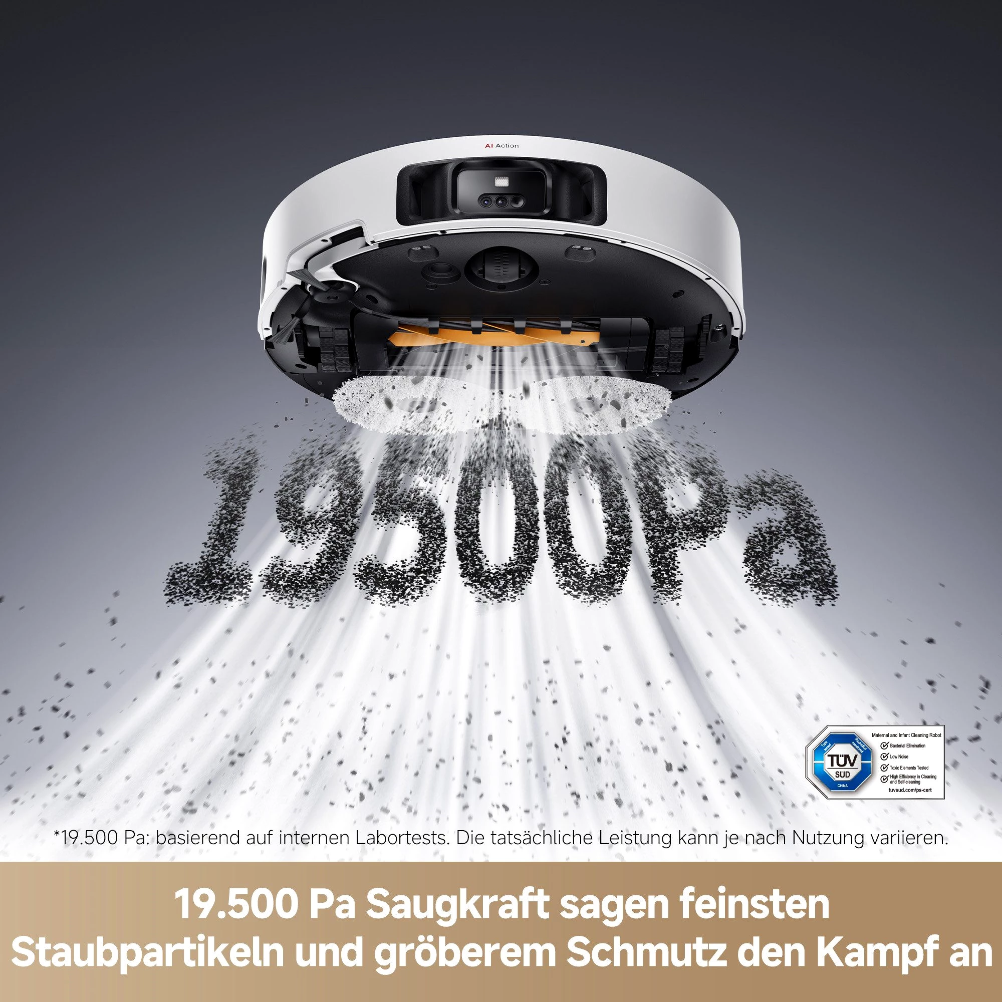 Dreame Wischroboter L50 Pro Ultra, 600 W, 19500Pa Saugkraft, Vollautomatische Basisstation